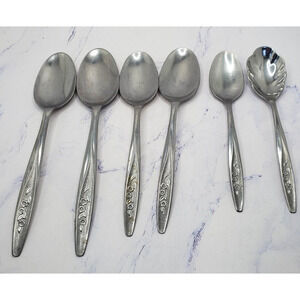 Superior Stainless Flatware Radiant Rose 6 piece Spoons